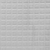 Eine Nahaufnahme eines weißen Sohlenmaterials mit einem tiefen Waffelmuster.
