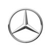 Der ikonische Stern von Mercedes-Benz, dem deutschen Automobilhersteller.